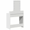 vidaXL Dressing Table White 31.10 x 16.14 x 55.12 in Engineered Wood