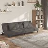 vidaXL Sofa Bed Dark Grey Velvet (100% polyester), wood, plastic 2-seater
