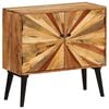 vidaXL Sideboard Natural wood with brown and golden streaks Solid mango wood