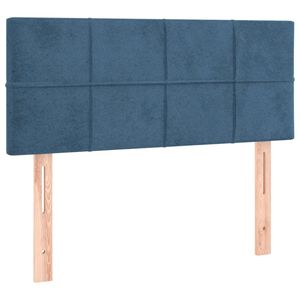 vidaXL Headboard Dark Blue 35.4"x2"x30.7"/34.6" Velvet