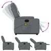 vidaXL Stand Up Massage Recliner Chair Gray