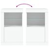 vidaXL White Side Cabinet Engineered Wood Medium Storage