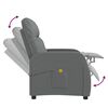 vidaXL Massage Chair Dark Grey Polyester Large Massage Chair