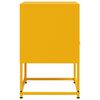 vidaXL Bedside Cabinet Set of 2 Mustard Yellow Steel Small
