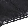 vidaXL Swing Bench Cover Set of 2 Black Polyethylene, Aluminum