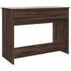 vidaXL Dressing Table with Mirror Brown Oak 39.4"x17.7"x29.9"