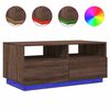 vidaXL Coffee Table Brown Oak Engineered Wood 35.4x19.3x15.7 in