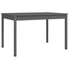 vidaXL Garden Dining Set Grey Solid Pine Wood 71.7 x 32.5 x 29.9 in
