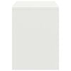 vidaXL Bedside Cabinet White Solid Pine Wood Standard Bedside Cabinet