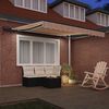 vidaXL Retractable Awning Manual Multicolour 118.11" x 98.43" fabric