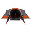vidaXL Family Tent Tipi 8-Person Grey and Orange Waterproof