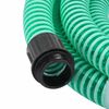 vidaXL Suction Hose Green PVC, Brass 16.4 ft Durable Suction Hose