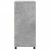vidaXL Rolling Cabinet Concrete Grey Engineered Wood Medium