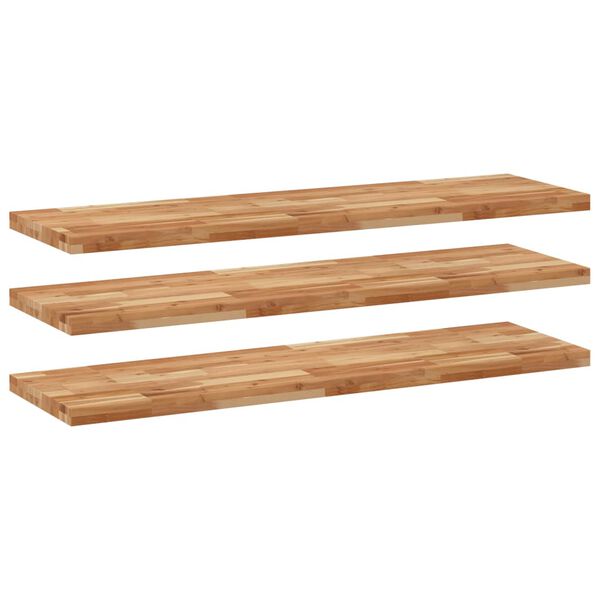 vidaXL Floating Shelves 3 pcs 47.2x15.7x1.6" Oil Finished Solid Wood Acacia