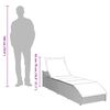 vidaXL Folding Sun Lounger Grey PE rattan Standard Foldable