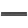 vidaXL Wall Shelf Gray Solid pine wood 31.5 in x 4.7 in x 3.5 in