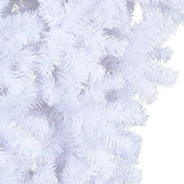 vidaXL Christmas Tree White PVC, steel Medium Christmas Tree