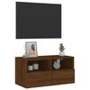 vidaXL TV Wall Cabinet Brown Oak Engineered Wood Medium TV Wall Cabinet