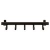 V-Part Coat Rack Techno Black Steel, Plastic, Aluminum Compact Durable
