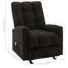 vidaXL Massage Reclining Chair Black Fabric 39.6 in high Swivel
