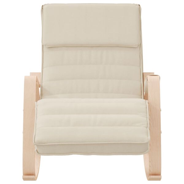 vidaXL Rocking Chair Cream
