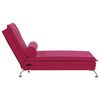 vidaXL Massage Chaise Lounge Wine Red