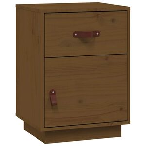 vidaXL Bedside Cabinet Honey brown