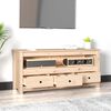 vidaXL TV Cabinet Natural wood Solid pine wood, metal Medium TV Cabinet