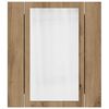 vidaXL LED Mirror Cabinet Artisan Oak Engineered Wood, Acrylic
