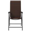 vidaXL Garden Chair Set of 8 Brown PE rattan, powder-coated steel Medium