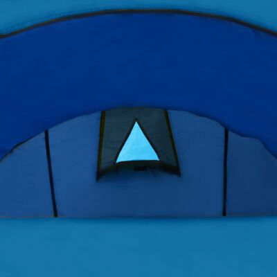 Waterproof Camping Tent 4 Persons Navy Blue/Light Blue