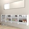 vidaXL Wall Shoe Cabinets 4 pcs White 23.6"x7.1"x23.6" Engineered Wood