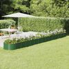 vidaXL Garden Raised Bed Green Powder-coated Steel Large Tough