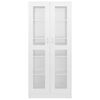 vidaXL Vitrine Cabinet High gloss white Engineered wood, glass Large