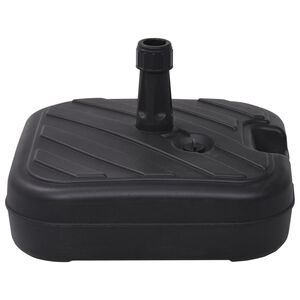 vidaXL Umbrella Base Black HDPE Medium Umbrella Base Rectangular
