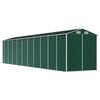 vidaXL Garden Shed Green Galvanized Steel Large Garden Shed
