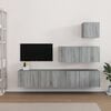 vidaXL TV Cabinet Set Set of 4 Grey sonoma Engineered wood