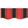 vidaXL Awning Red and Black 137.80" x 98.43" Polyester and metal