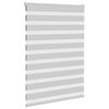 vidaXL Zebra Blind Light Gray 100% Polyester 39.4 x 59.1 in