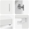 vidaXL Bathroom Furniture Set with Drawer TULUM White Engineered Wood