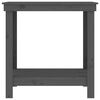 vidaXL Work Bench Grey 31.5x19.7x31.5" Solid Wood Pine
