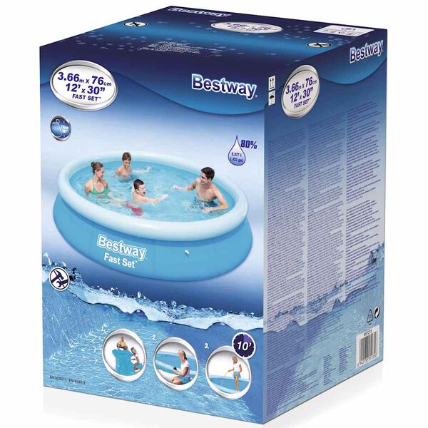 Bestway Swimming Pool Blue Tritech, PVC, Polyester Large Collapsible