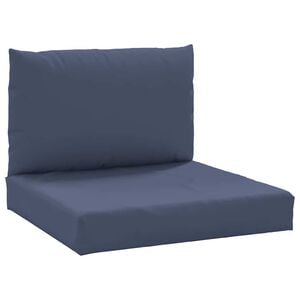 vidaXL Pallet Cushion Navy Blue 100% Polyester Standard Cushion Size
