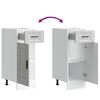 vidaXL Kitchen Base Cabinet Concrete grey Engineered wood Small