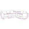 vidaXL Sofa Set Cappuccino