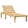 vidaXL Sun Lounger Pine Impregnated Pinewood Large Adjustable Height