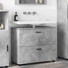 vidaXL Bathroom Cabinet Concrete Grey 30.12 x 13.78 x 25.20 in