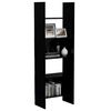 vidaXL Book Cabinet Black Engineered wood Large Book Cabinet