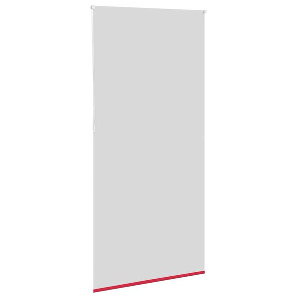 vidaXL Roller Blind Red 100% Polyester, Aluminum 45.3x82.7 in