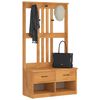 vidaXL Hall Tree Acacia wood finish Solid pine, engineered wood
